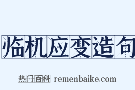 临机应变造句是什么意思的图片